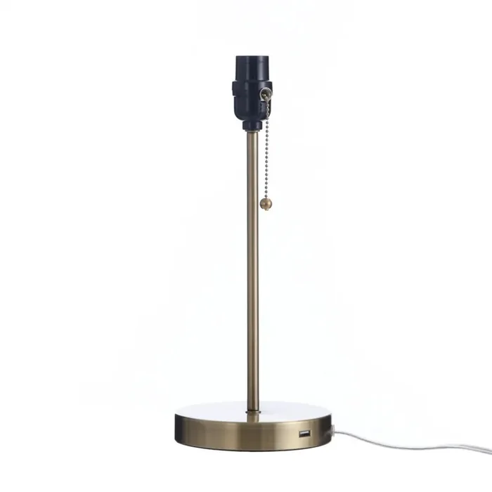 Stylecraft Antique Brass Metal Table Lamp