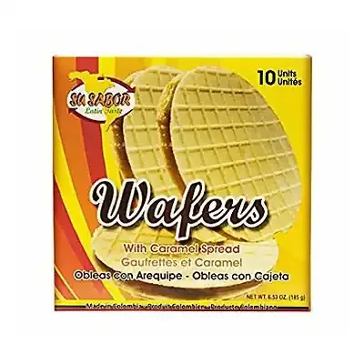 Su Sabor Obleas Con Arequipe Wafers With Caramel Spread