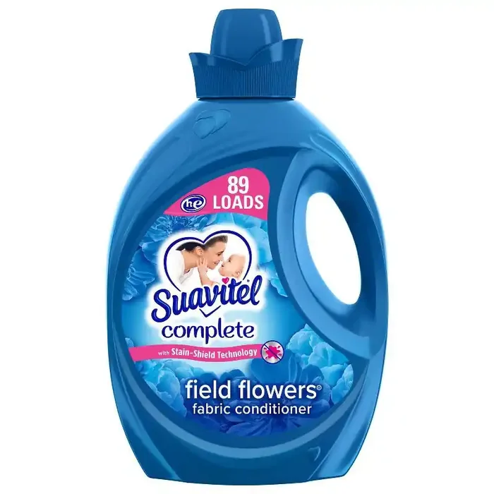 Suavitel Complete Scented Liquid Fabric Softener and Conditioner – Field Flowers – 105 fl oz