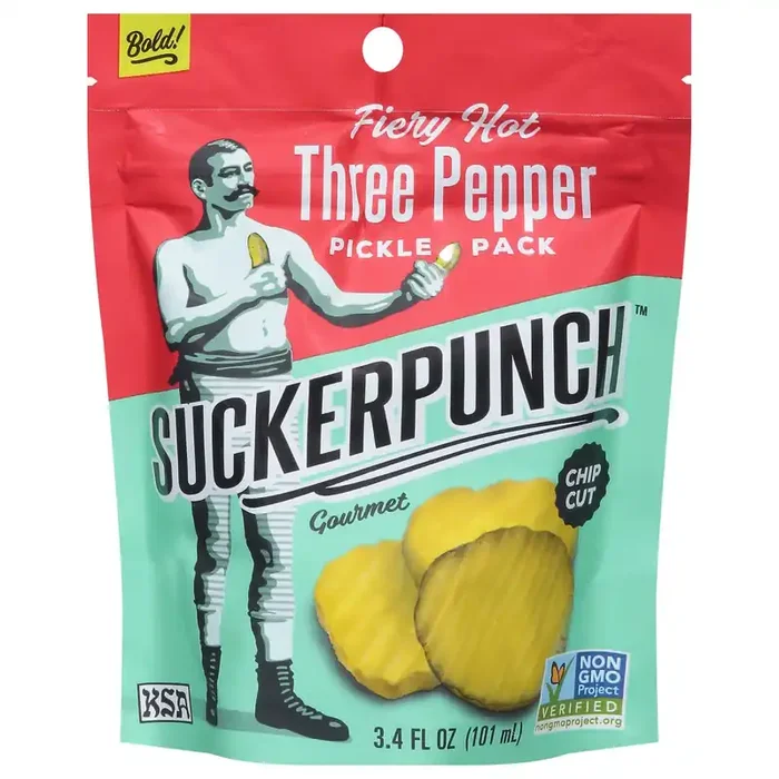 SuckerPunch Gourmet Three Pepper Pickle Pack 3.4 fl oz