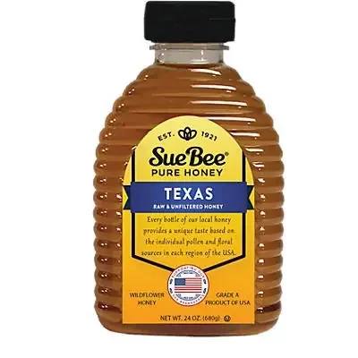 Sue Bee Texas Raw & Unfiltered Pure Honey 24 oz