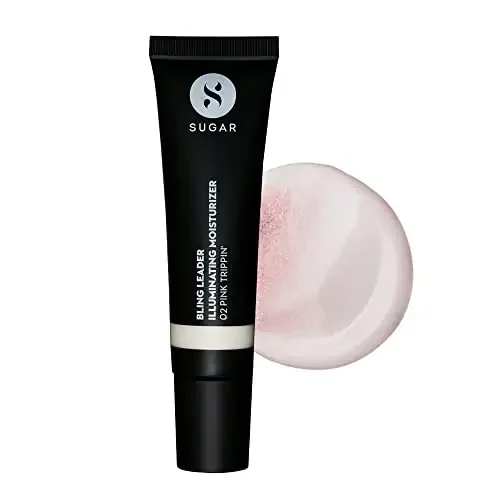 SUGAR Cosmetics – Bling er – Illuminating Moisturizer – 02 k Trip‘ (Cool k Highlighter with Pearl Finish) – LightMoisturizer and Highlighter Protects against Pollution
