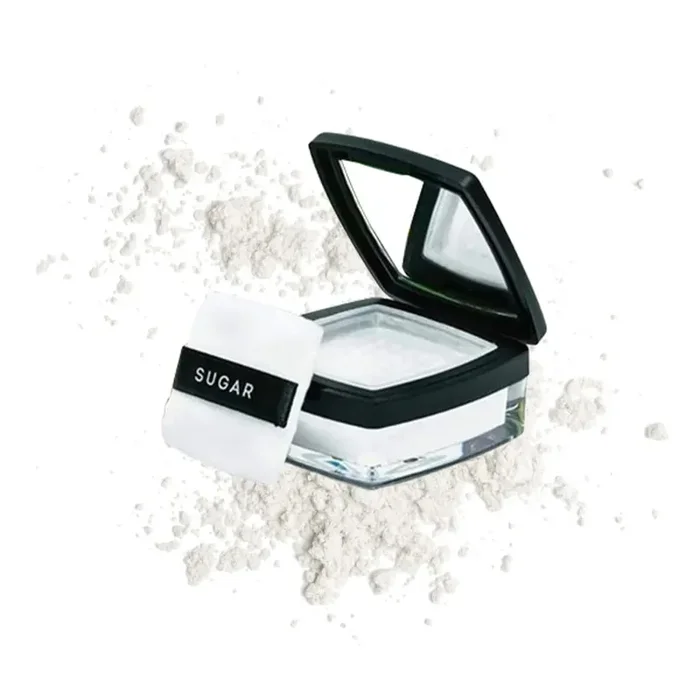 SUGAR Cosmetics All Set To Go Translucent Powder For Face Setting Loose Powder For Face Lightweight & Long Lasting Matte Finish Lasts Upto 8 Hrs 7Gm, White