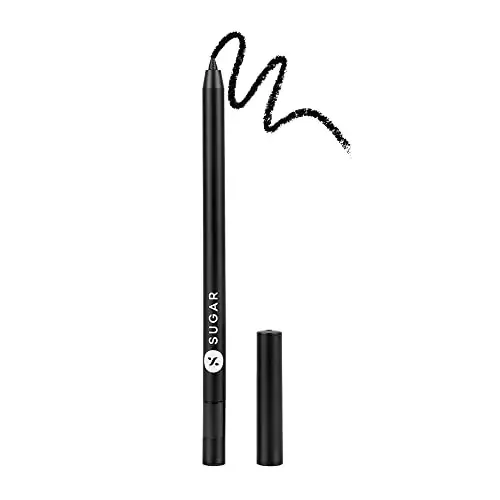 SUGAR Cosmetics Eyes Eyes Baby Gel Eyeliner – 01 Esmeralda 16 Hrs Long wear Creamy Matte Finish Smudge-proof & Transfer-proof Intense Black Pigment Formula 0.6 g