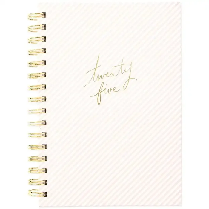 Sugar Paper Essentials 2025 Weekly/Monthly Planner 8.5″x6.5″ Pink Stripe Adult Stationery, Non-Toxic, Acid-Free, Tabs