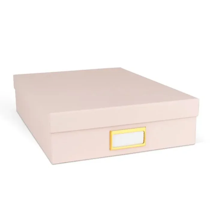 Sugar Paper Essentials Document Box Pink Desk Organizer & Document Holder for Office Supplies