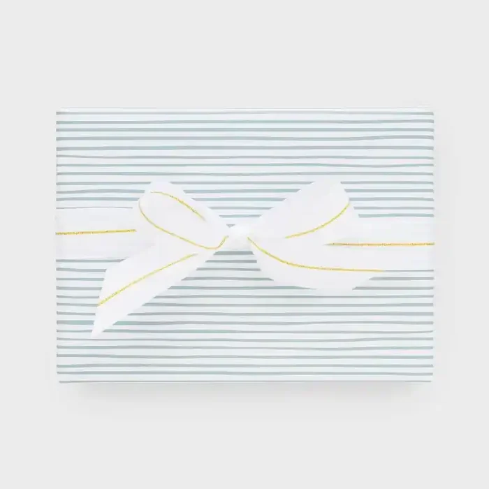 Sugar Paper + Target Christmas Striped Wrapping Paper Slate Blue/White – Sugar Paper™ + Target