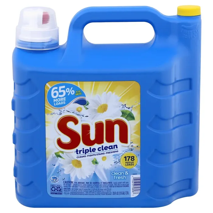 Sun Triple Clean Clean & Fresh Detergent 250 oz