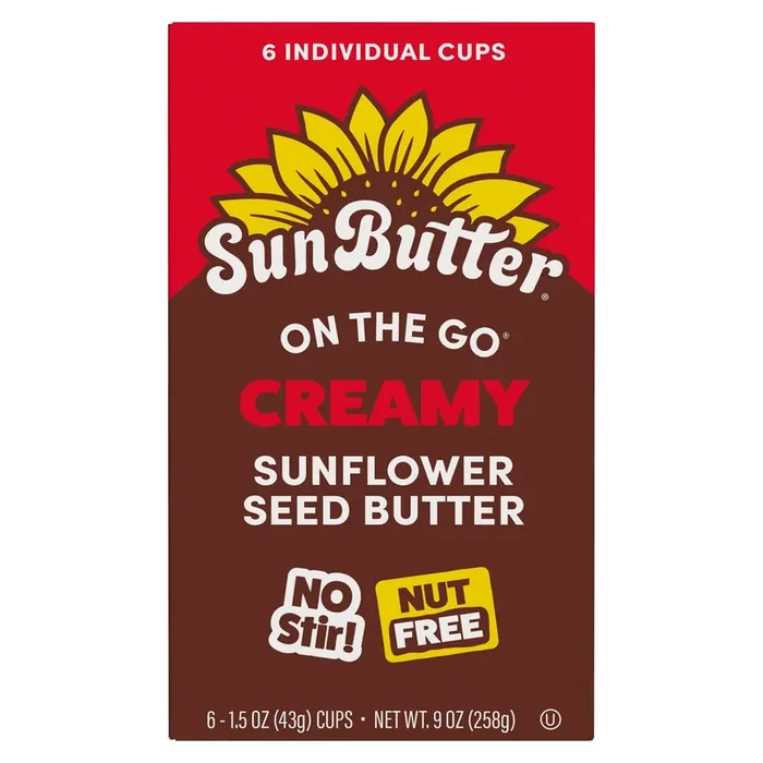 SunButter On the Go Creamy Sunflower Butter 6 – 1.5 oz Cups