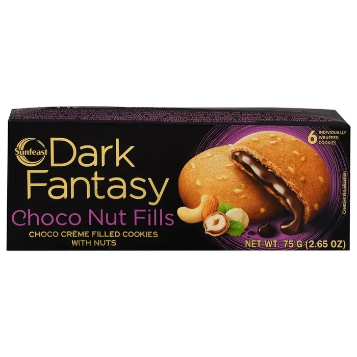 Sunfeast Dark Fantasy Choco Nut Fills Cookies 6 ea