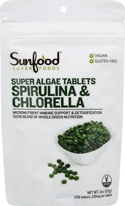 SunFood Superfoods Spirulina & Chlorella 228 ea