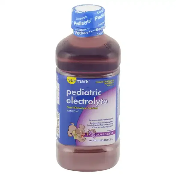 Sunmark Pediatric Electrolyte Oral Maintenance Solution Grape Flavored 33.8 oz