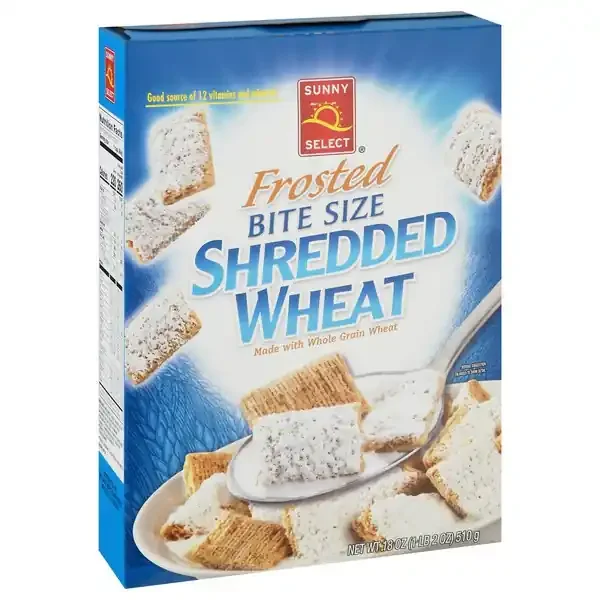 Sunny Select Bite Size Frosted Shredded Wheat Cereal 18 oz