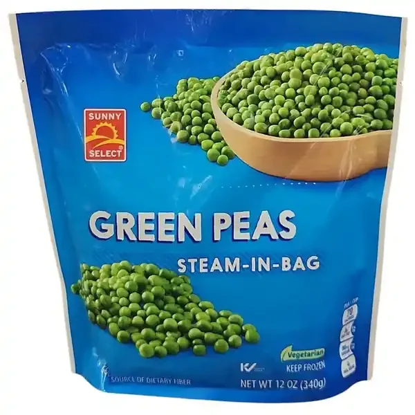 Sunny Select, Green Peas Steam In Bag, 12oz