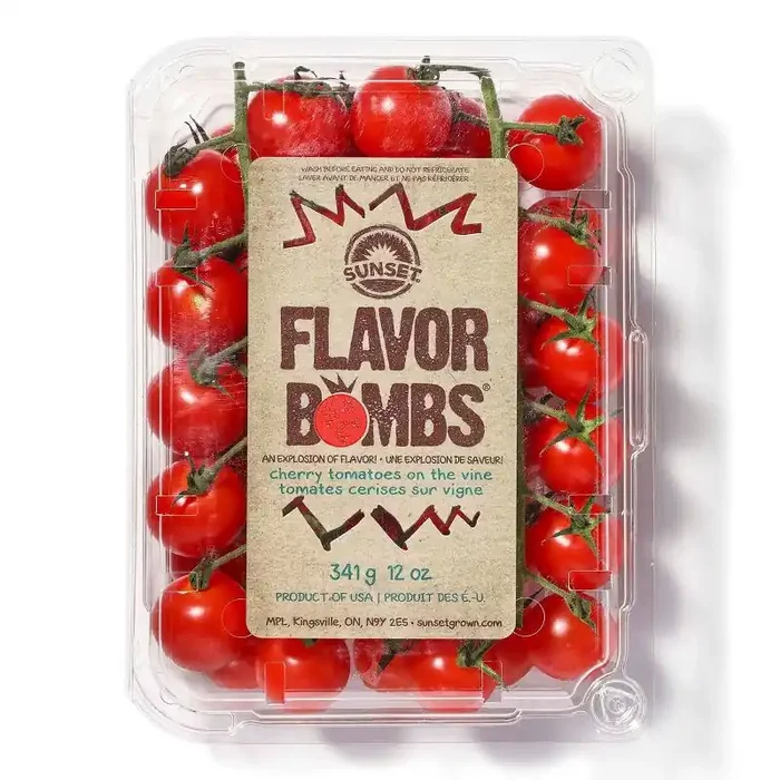 SUNSET Fresh Flavor Bombs Cherry Tomatoes On The Vine – 12oz