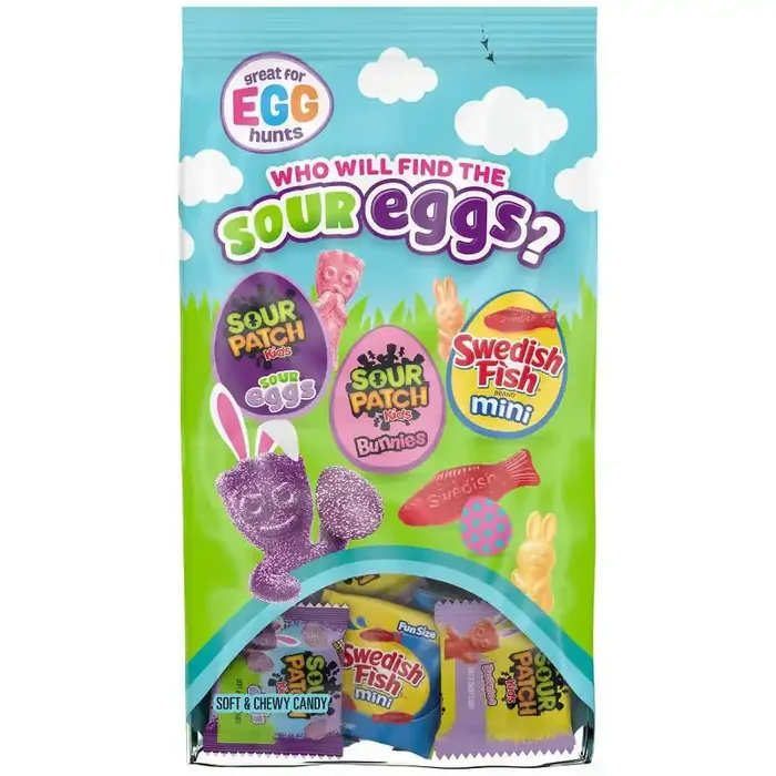 Swedish Fish, Sour Patch Kids‘ Easter Sour Eggs Candy Variety Pack – 36.1oz/80ct