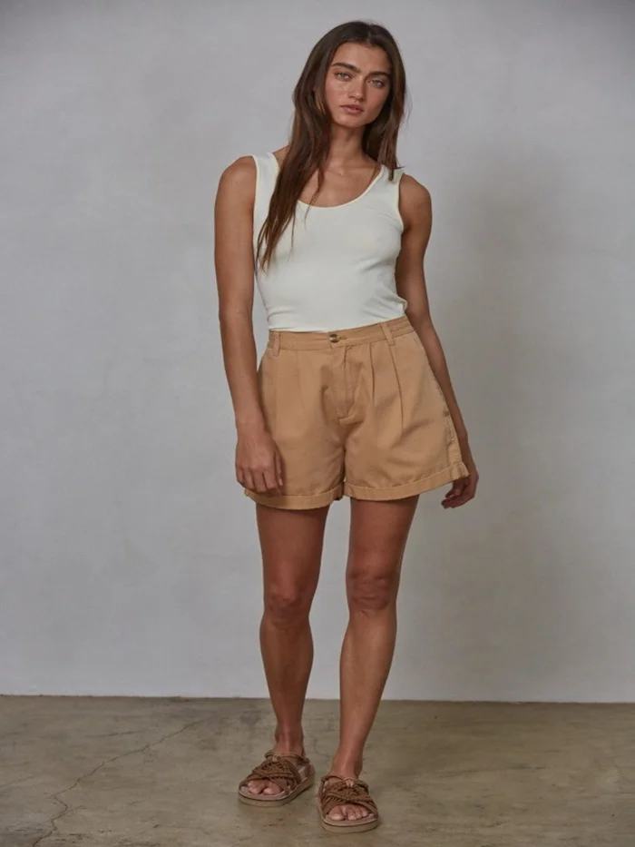 Talk Later Tank Top – White