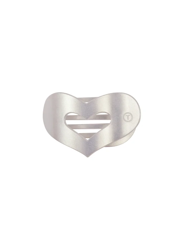 Teleties Heart Flat Hair Clip – Mother of Pearl