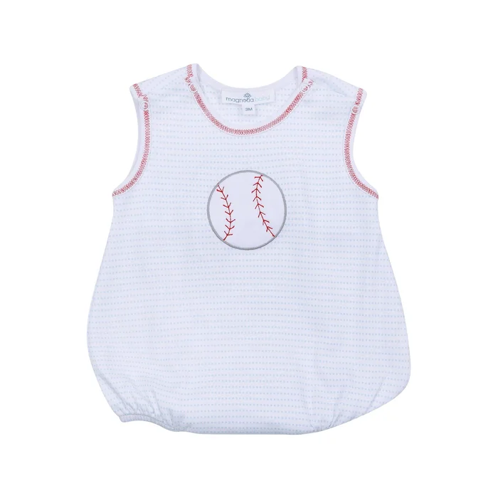 Tiny Slugger Applique Bubble – Light Blue