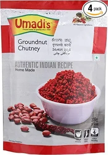 Umadi‘s Hand Pounded Shenga Chutney Pack of 4 200 gm,s each