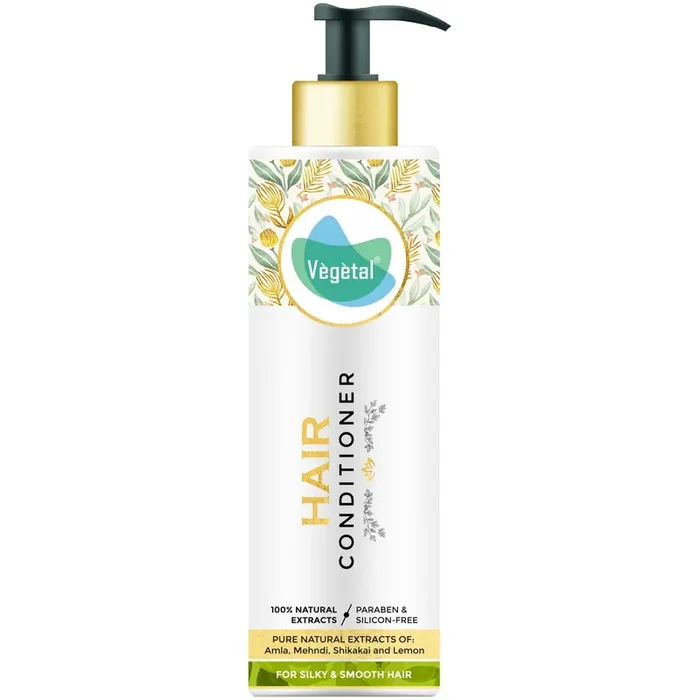 Vegetal Hair Conditioner 200 gms – Made of 100% natural bio-active extracts of Amla, Shikakai & Lemon- Free of Parabens , Silicon & Harmful Chemicals