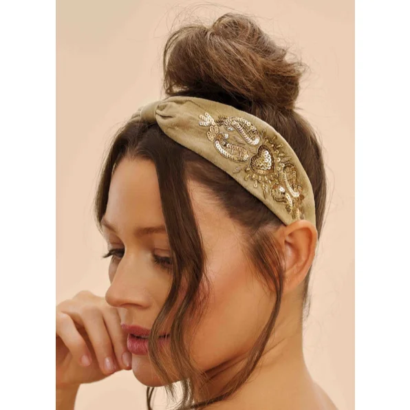 Velvet Embellished Headband