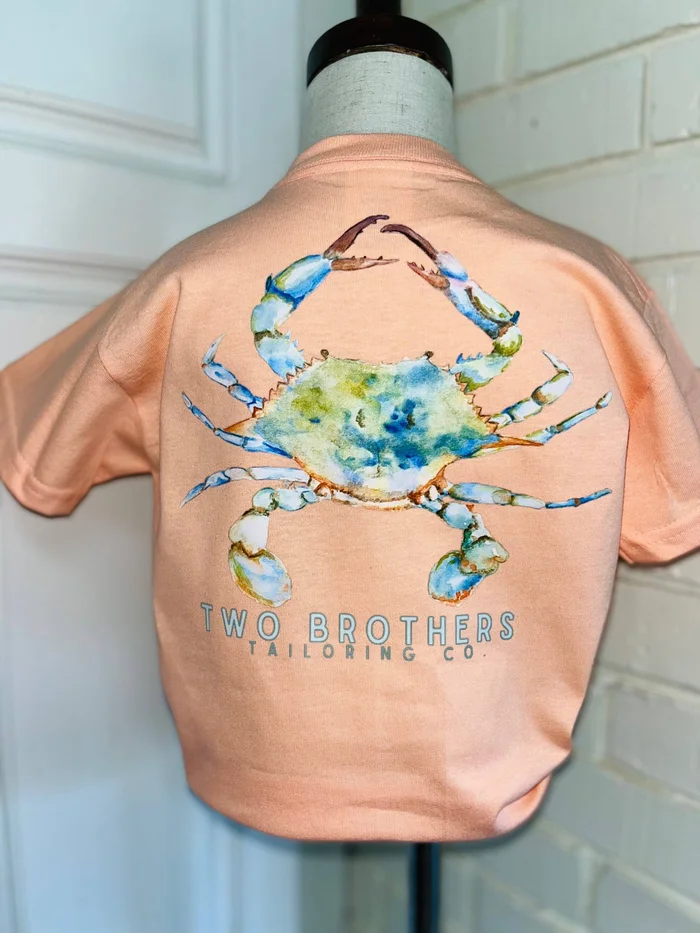 WATERCOLOR CRAB TEE: YXS(3/4)