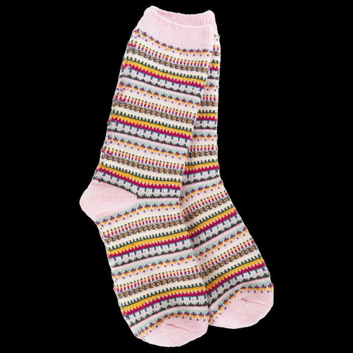 Weekend Boho Crew – Pink Stripe