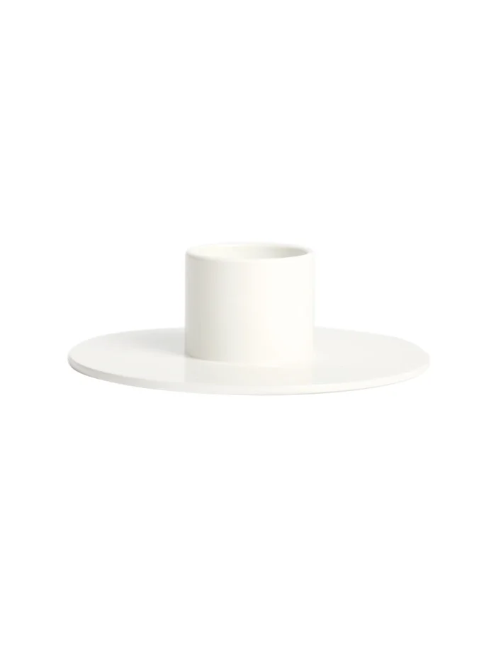 White Candle Holder