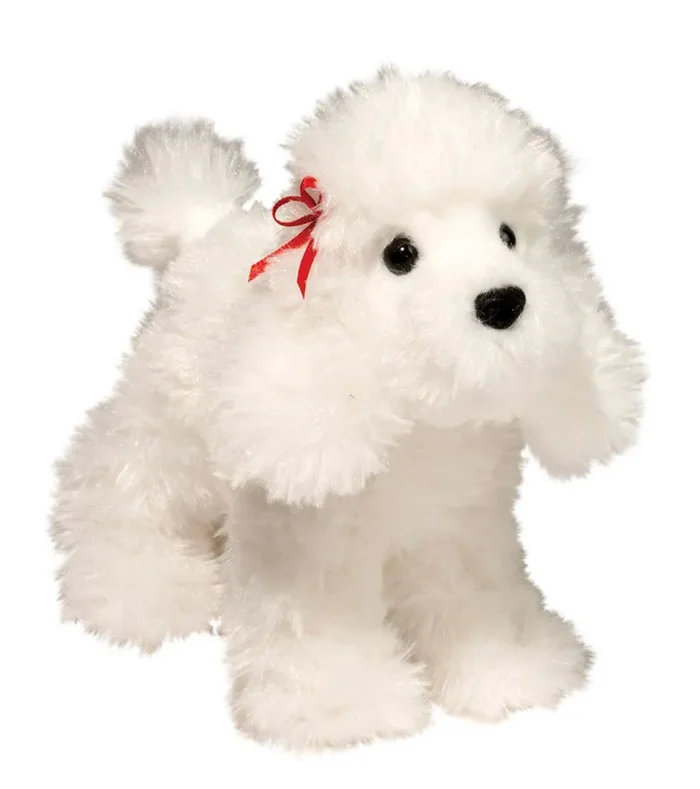 WHITE POODLE STUFFED ANIMAL