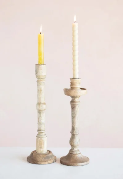 Wood Taper Holder Collection | Candle Holders and Luminaries