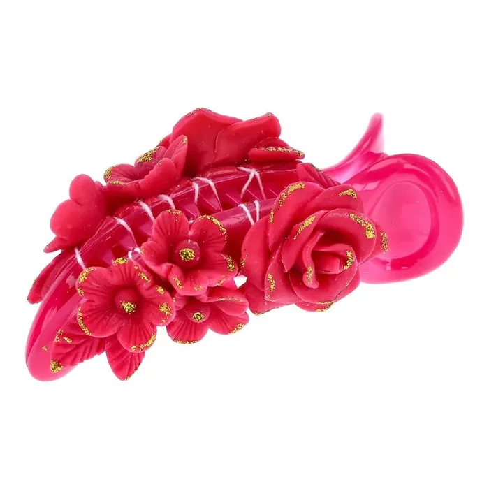 YOU & YOURS Banana Hair Clip Handmade Artificial Flowers Jewelry for Girls & Women