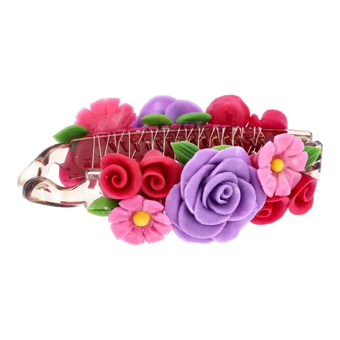 YOU & YOURS Banana Hair Clip Handmade Artificial Flowers Jewelry for Girls & Women