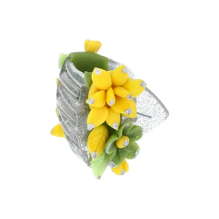 YOU & YOURS Hair clutcher Handmade Artificial Flowers Jewelry for girls women kids