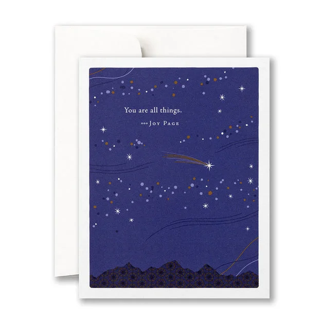 You Are All Things Birthday Card