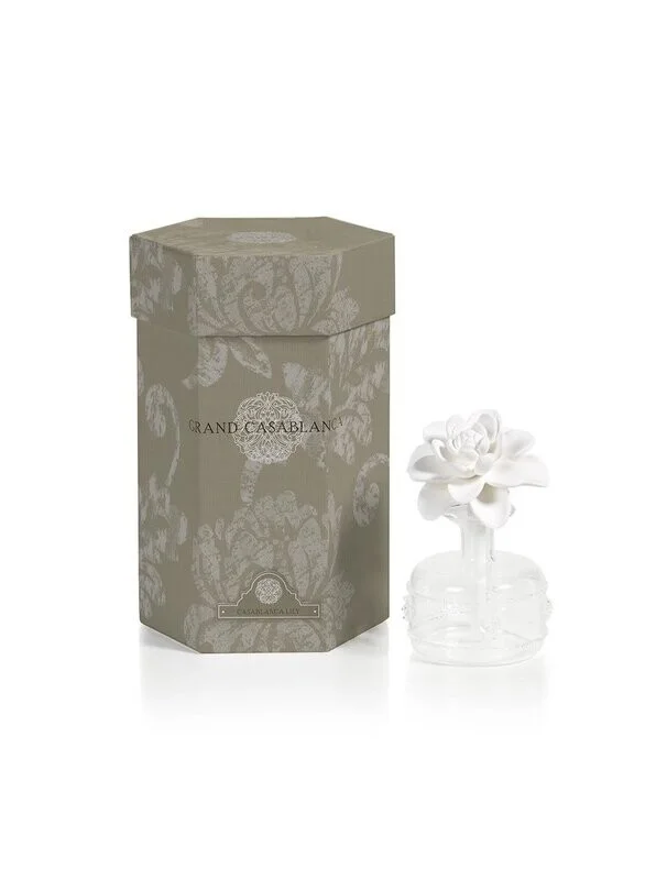 Zodax Mini Grand Casablanca Porcelain Diffuser Lily