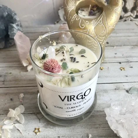 Zodiac Crystal Embellished Candle